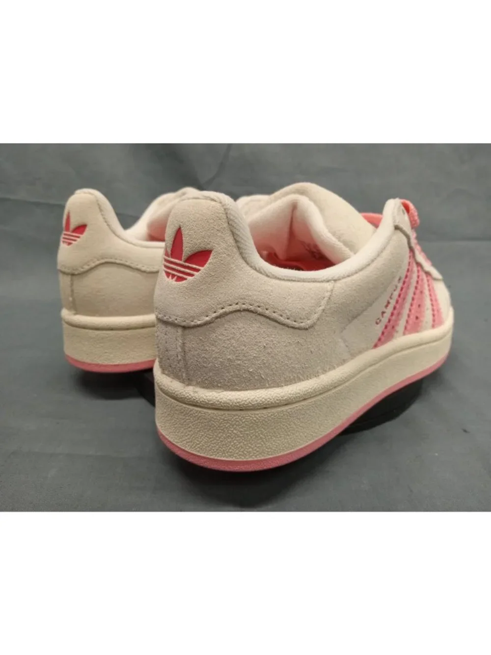 Adidas Campus 00s J Sneakers Suede Valentines Day Pink Girls Size 4 NEW NO BOX! - Picture 8 of 10